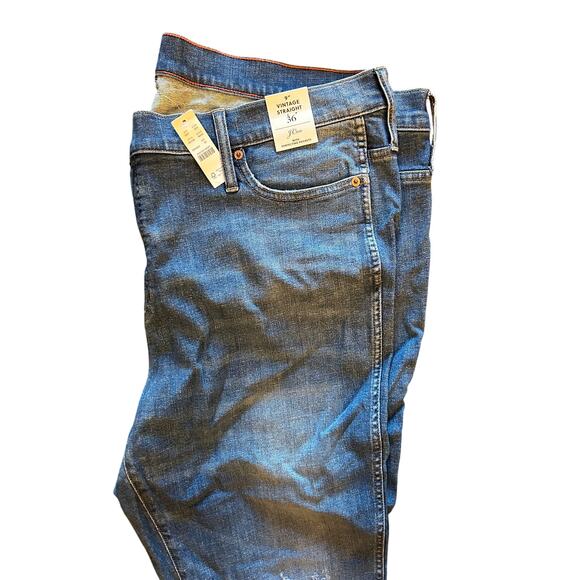 New J.Crew Vintage Straight Leg Jeans 9" Size 36 Distressed - Picture 2 of 4